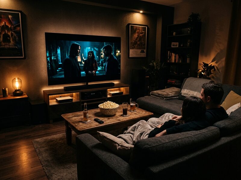 暗房看電影追劇