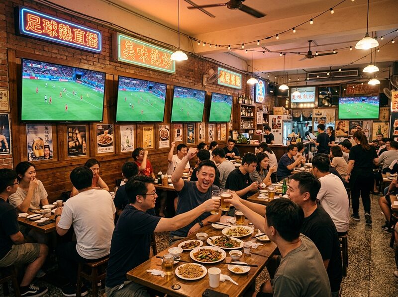 店家餐廳多台電視看球